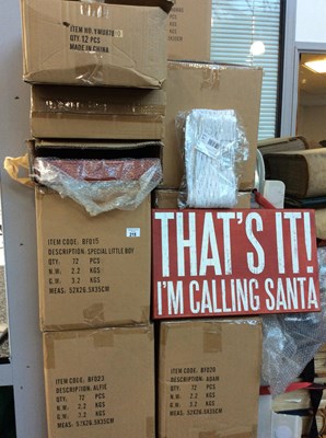 Lot 215 - Quantity of new named Xmas stock