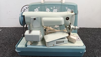Lot 250 - Jones blue sewing machine