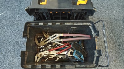 Lot 54 - Large trolley toolbox with contents