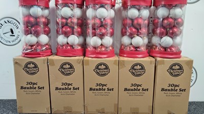 Lot 170 - 10! Sets of Xmas baubles