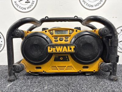 Lot 29 - 240v DeWalt Site Radio & Battery Charger - Used