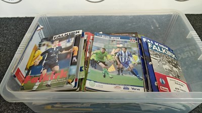 Lot 243 - Large qty of Falkirk FC programs