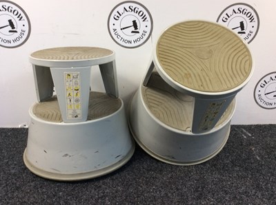 Lot 227 - 2 elephant foot kick stools