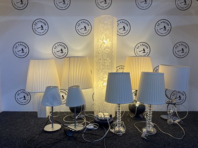 Lot 253 - 9 Lamps in Various Sizes - Used