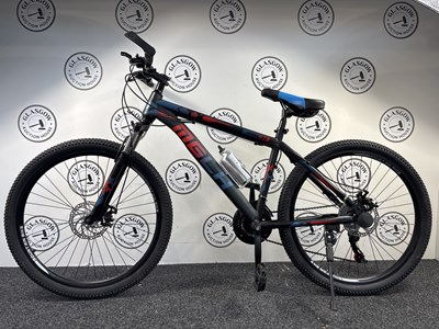 Lot 178 - MGLH 26" Wheel Sport Mountain Bike Front & Rear Disk Breaks, Black/Blue/Red - New