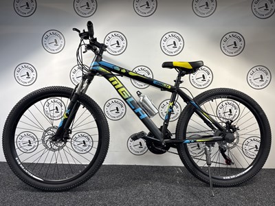 Lot 176 - MGLH 26" Wheel Sport Mountain Bike Front & Rear Disk Breaks, Black/Yellow/Blue - New