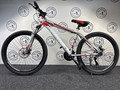 Lot 152 - NEWMIWA XML 26" Wheel Sport Mountain Bike Front & Rear Disk Breaks, Silver/Red/White - New