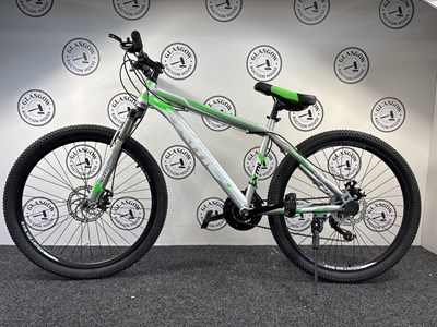 Lot 175 - NEWMIWA XML 26" Wheel Sport Mountain Bike Front & Rear Disk Breaks, Silver/Green/White - New