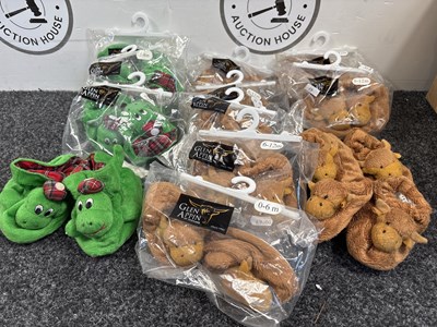 Lot 11 - 12Pairs Of Glen Alpine 0-6m Baby Slippers - New