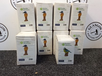 Lot 14 - 10 Garden Creation Bird Ornaments - New