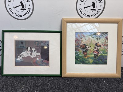 Lot 26 - Two Framed Disney Pictures, One Dalmatians & Mickey & Minnie - Used