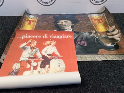 Lot 32 - 8 Banners In Various Sizes, Tennents, Lambretta & More - Used