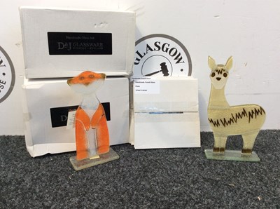 Lot 57 - 5 D&J Glassware Ornaments - New