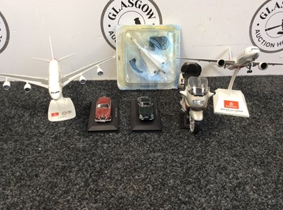 Lot 59 - 6 Model Vehicles, Jaguars, Emirates Planes & More - Mixed