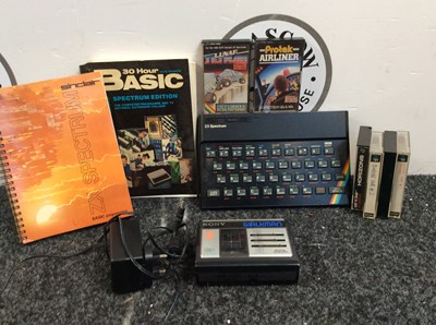 Lot 65 - ZX Spectrum Computer & Sony Walkman Cassette Player - Used