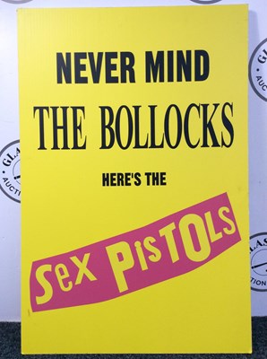 Lot 91 - Never Mind The Bollocks Sex Pistols Sign - Used