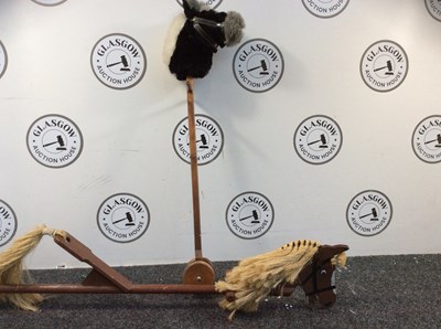 Lot 93 - Two Wooden Hobby Horses - Used