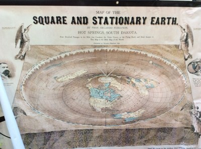 Lot 94 - Square & Stationary Earth Banner - Used