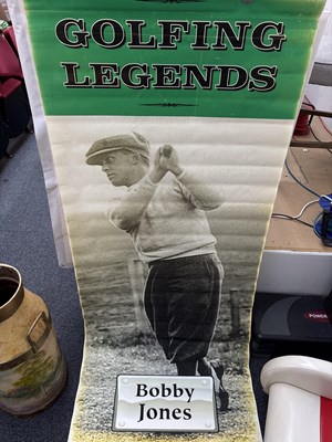 Lot 96 - Golfing Legends (Bobby Jones) Banner - Used