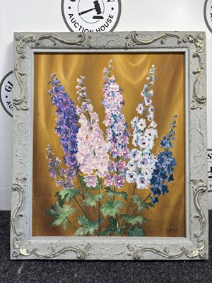 Lot 100 - Framed Vase Of Flowers Painting - Used