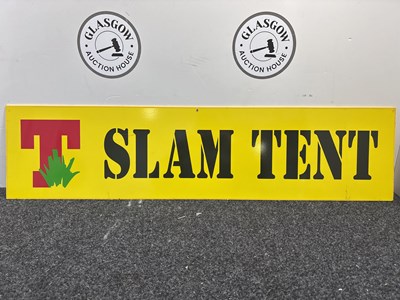 Lot 114 - T In The Park Slam Tent Sign & Kilt Sign - Used