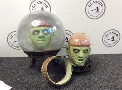 Lot 124 - Two Zombie Prop Heads - Used