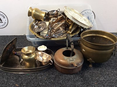 Lot 128 - Large Qty Of EPNS & Some Brass Items - Used