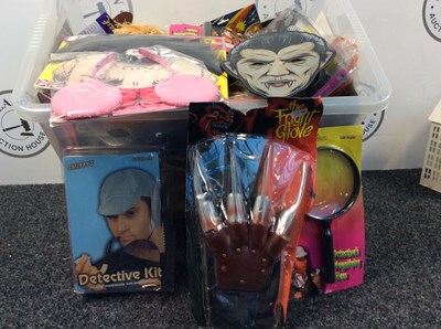 Lot 131 - Large Box Of Fancy Dress Costumes & Accessories- Mixed