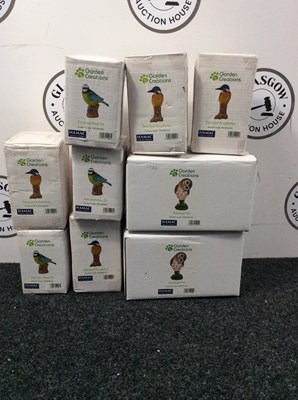 Lot 201 - 10 Garden Creation Bird Ornaments- New