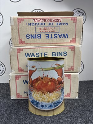 Lot 184 - 3 x 4 Crab Design Waste Bins - New
