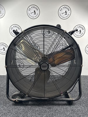 Lot 262 - Draper expert black floor fan on wheels 30” Tall - Used/Tested