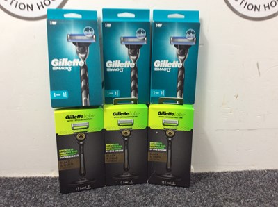 Lot 73 - 3 Gillette labs and 3 Gillette march 3-new