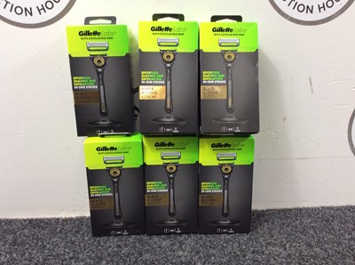 Lot 92 - 6x Gillette labs razors-new
