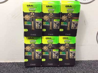 Lot 296 - 6x Gillette labs with exfoliating bar-new