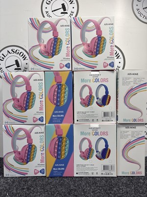 Lot 7 - 10 Boxes of More Colours Wireless Headphones - New