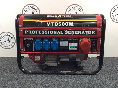 Lot 49 - Munich Tools MT8500w Professional Generator - No Key Used