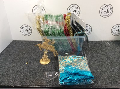 Lot 297 - Qty Of Tinsel & Christmas Decorations - New