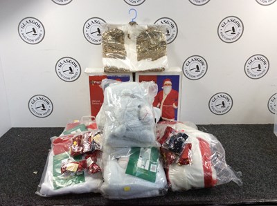 Lot 183 - Box Of Kids Costumes & Santa Suits - New