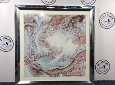 Lot 122 - Crystal Diamonte Framed Picture - Used