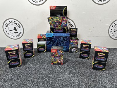 Lot 87 - *All Packs Open* Pokemon Phantasmal Flames Elite Trainer Box, 6 Booster Display Boxes (18 Packs Per Box), 1 Enhanced Booster Display Box (36 Packs Per Box), 1 Booster Bundle inc 6 Packs - Used