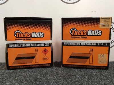 Lot 14 - Two Boxes Of Tucks Nails & Gas - New