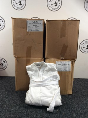 Lot 55 - 16 White Bathrobe/Housecoats - New