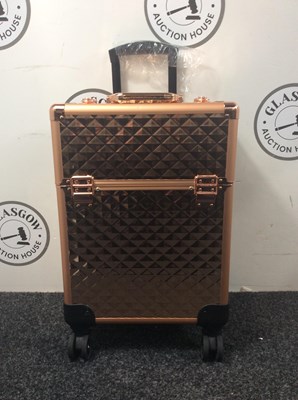 Lot 53 - Gold makeup trolly.