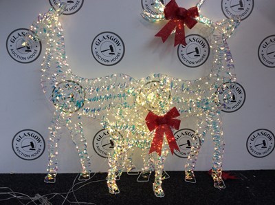 Lot 198 - Three kings opalight deer family.