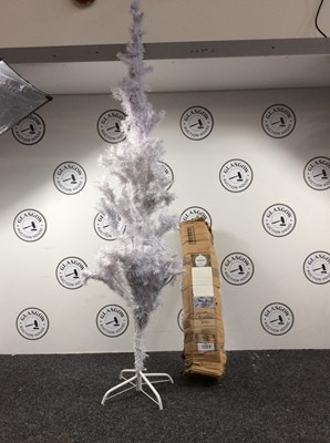 Lot 254 - 2 x 6ft white pine Christmas trees.