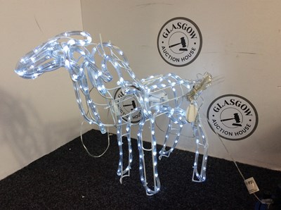 Lot 166 - 70cm x 65cm Light Up,reindeer.