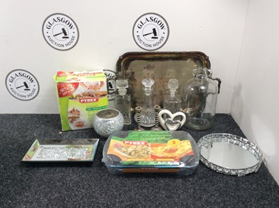 Lot 239 - Qty Of Household Misc , Decanters, Candle Sticks & More - Used