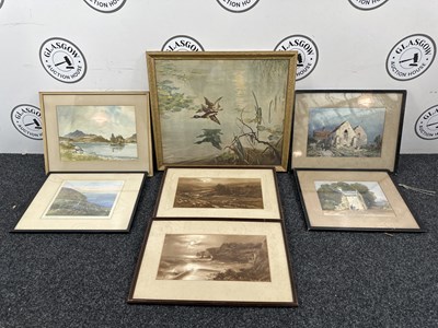Lot 151 - 7 Framed Pictures & Prints Of Various Scenes - Used