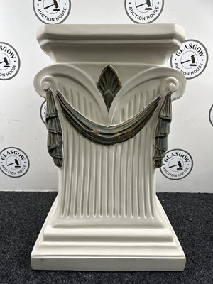 Lot 266 - 30” Tall Greek Style Plinth - Used