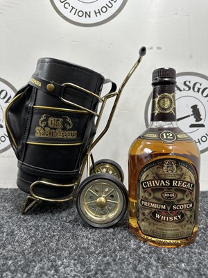 Lot 85 - Chivas Regal 12yr Old Blended Scotch Whisky In St Andrews Golf Bag Display 70cl - New